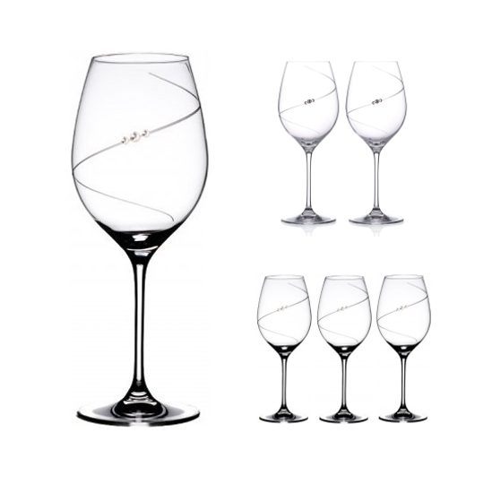 Silhouette Celebration - Set of 6 Red Wine Glasses 470 ml, Swarovski  Crystals - Ostatní - Crystal and glass - by Manufacturers or popular decors  - Dumporcelanu.cz - český a evropský porcelán, sklo, příbory