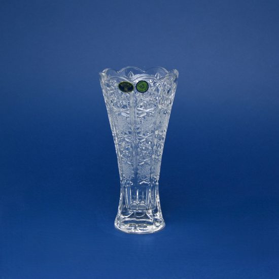 Vase 20 cm, cut Star, Bohemia Crystal