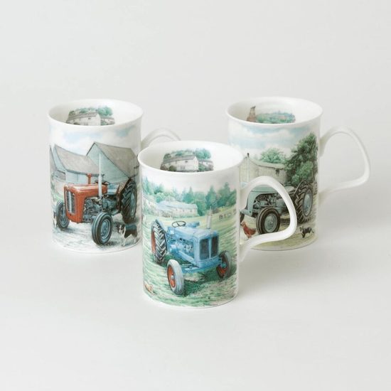 English countryside: Lancaster mug 320 ml tractor, Roy Kirkham China