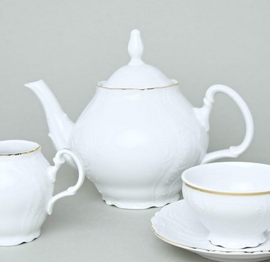 Tea pot 1,2 l, Thun 1794, karlovarský porcelán, BERNADOTTE gold