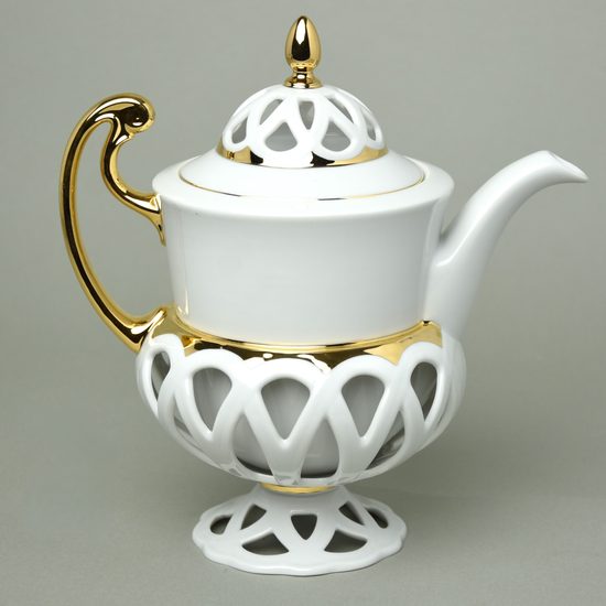 Coffee pot 1 l, Byzant 404b white, Rose China Chodov