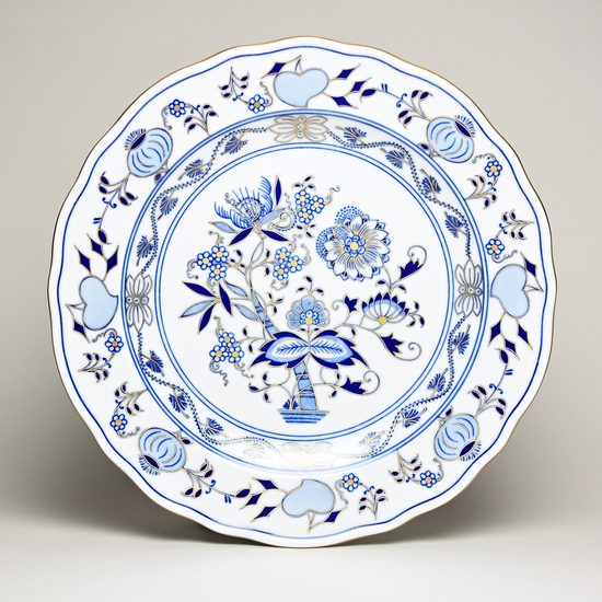 Plate dinner 24 cm, Original Blue Onion Pattern + Gold