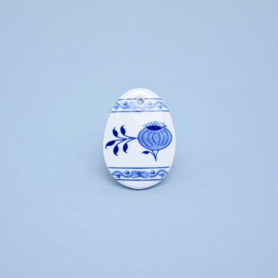 Easter decoration - Egg 5,5 x 3,9 cm, Original Blue Onion Pattern