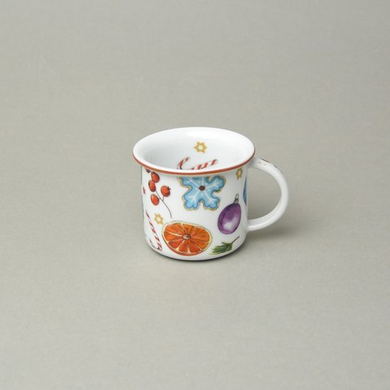 Hrnek Tina mini 100 ml, vánoční dobroty, Český porcelán a.s.