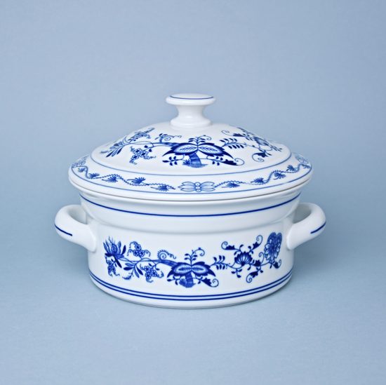 Baking pot with lid 1,5 l, Original Blue Onion Pattern