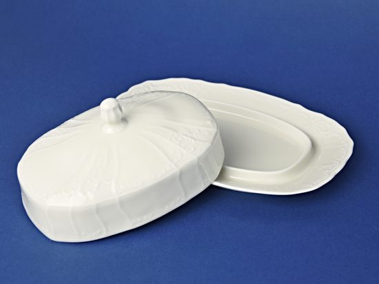 Máslenka na 250 g - vršek (víko), Thun 1794, karlovarský porcelán, BERNADOTTE ivory