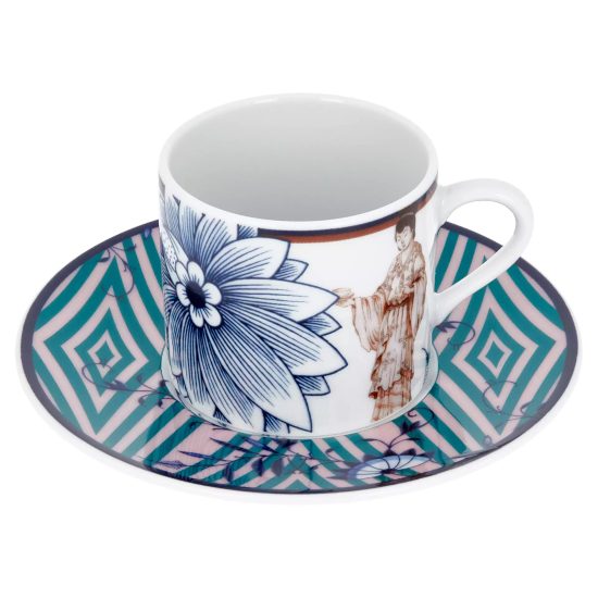 Šálek 50 ml espresso a podšálek 12 cm - Noble chinese, Míšeňský porcelán