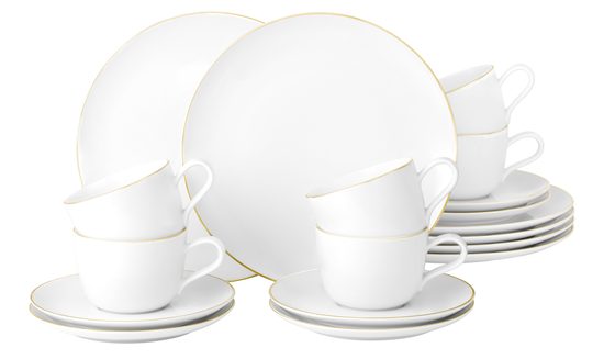Liberty gold line: Coffee set 18 pcs., Seltmann porcelain