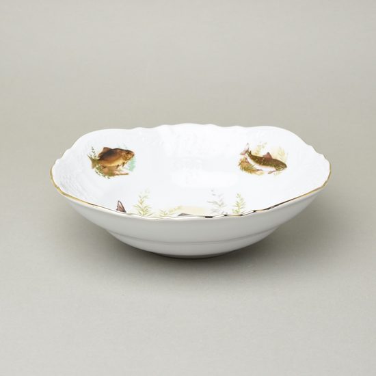 Bowl 23 cm, Thun 1794, karlovarský porcelán, BERNADOTTE fishing