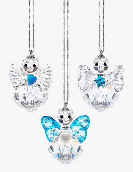 Skleněné vánoční ozdoby Set Andílků, Křišťálové dárky a dekorace PRECIOSA