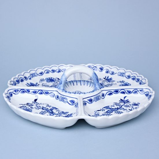 4-Compartment dish 32 cm, Original Blue Onion Pattern
