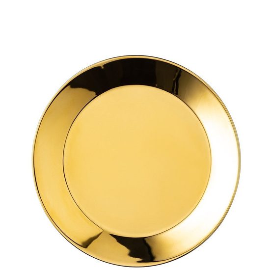 Plate 22 cm, TRIC sunshine gold, porcelain Arzberg