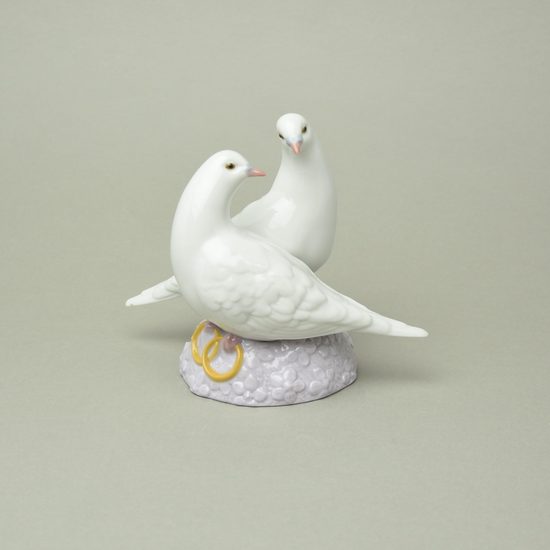 Anniversary doves 19 x 15 cm, NAO porcelain