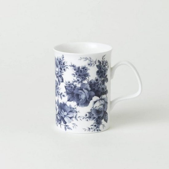 Blue Chintz: Hrnek Lancaster 320 ml, anglický kostní porcelán Roy Kirkham