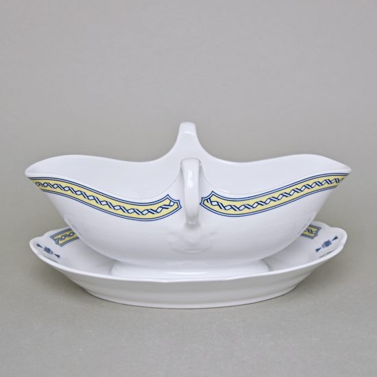 Scandy: Sauceboat oval with stand 0,55 l, Cesky porcelan a.s.