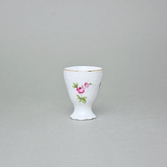 Egg cup, Thun 1794 Carlsbad Porcelain, BERNADOTTE Meissen Rose