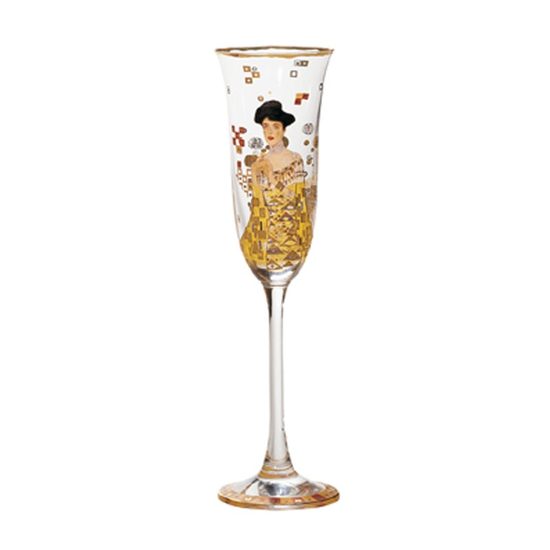 Champagne glass Gustav Klimt - Adele Bloch-Bauer, 0,1 l, Glass, Goebel