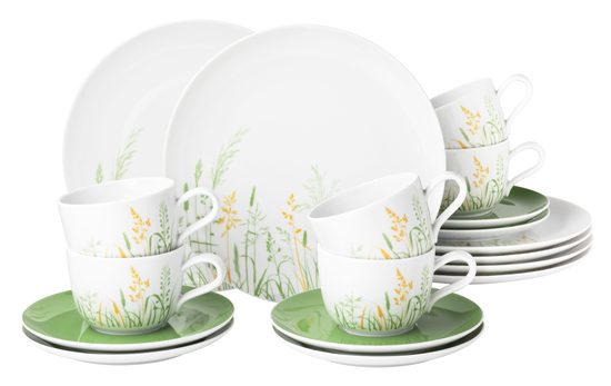 Liberty grass: Coffee set 18 pcs., Seltmann porcelain