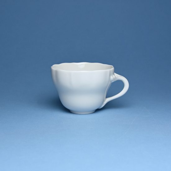 Cup Tall and Saucer A/1 0,12 l Coffee, White Porcelain, Český porcelán a.s.