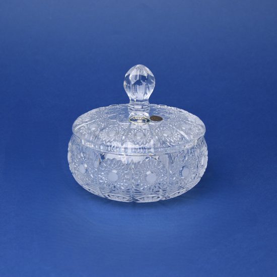 Jar w/Lid 13 cm, cut 500 pk, Bohemia Crystal