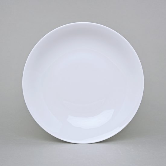 Plate deep 22 cm, Coups white, Thun 1794 Carlsbad porcelain