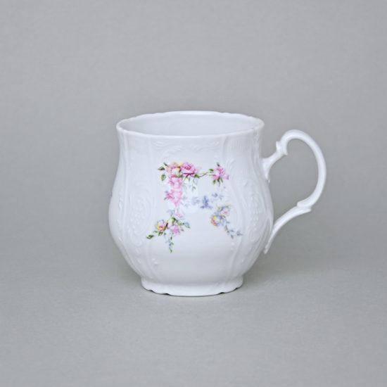 Mug Jonas 310 ml, Thun 1794 Carlsbad porcelain, BERNADOTTE climbing rose