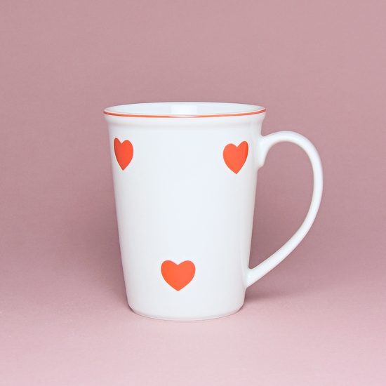 Mug Erin 12 cm 420 ml, hearts, Cesky porcelan a.s.