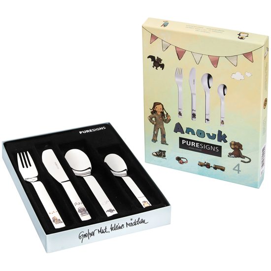 Children´s cutlery Anouk 21 / 16 / 2.5cm, stainless steel, Goebel