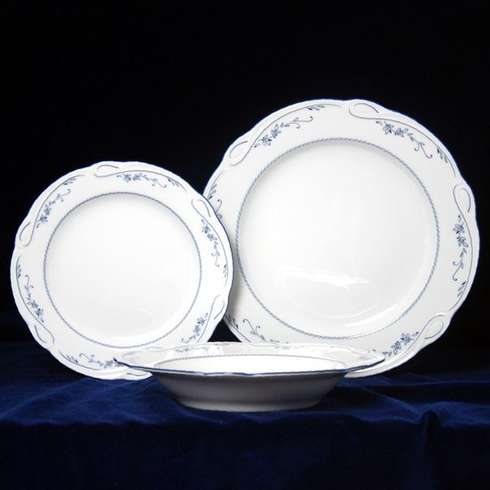 Plate set for 6 persons (18 Pcs), Desiree 44935, Seltmann Porcelain