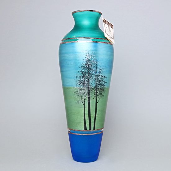 Studio Miracle: Váza Prales, 38 cm, ruční dekorace Vlasta Voborníková