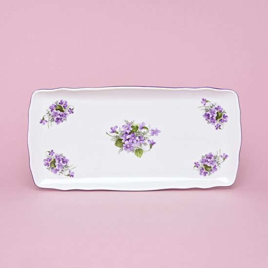 Platter 33 x 16 cm, Violet, Český porcelán a.s.