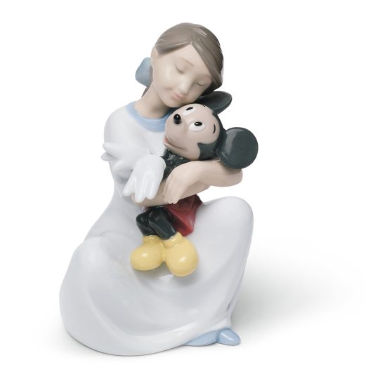 I love you, Mickey, 14 x 9 cm, NAO porcelain figures