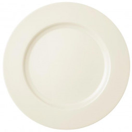 Plate flat 28 cm, Saphir Diamant uni 3, Tettau Porcelain