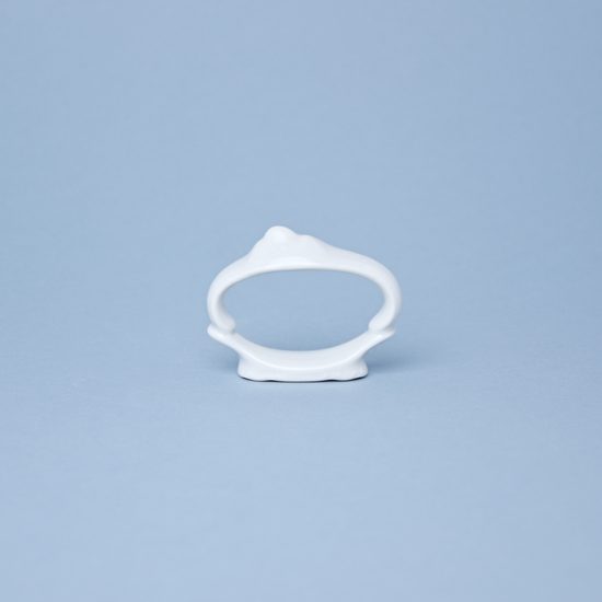 Frost no line: Napking ring, Thun 1794 Carlsbad porcelain, BERNADOTTE