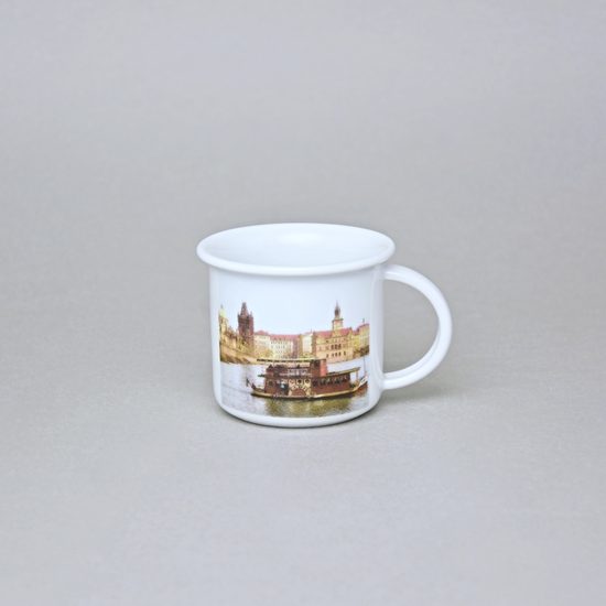 Mug Tina mini 100 ml, Prague with boat, Český porcelán a.s.