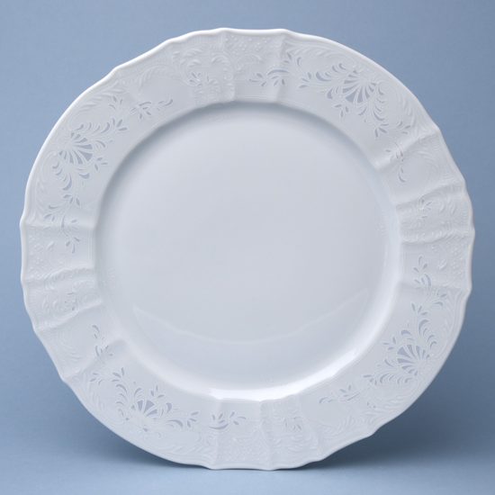 Mráz bez linky: Mísa mělká kulatá 30 cm (klubový talíř), Thun 1794, karlovarský porcelán, BERNADOTTE