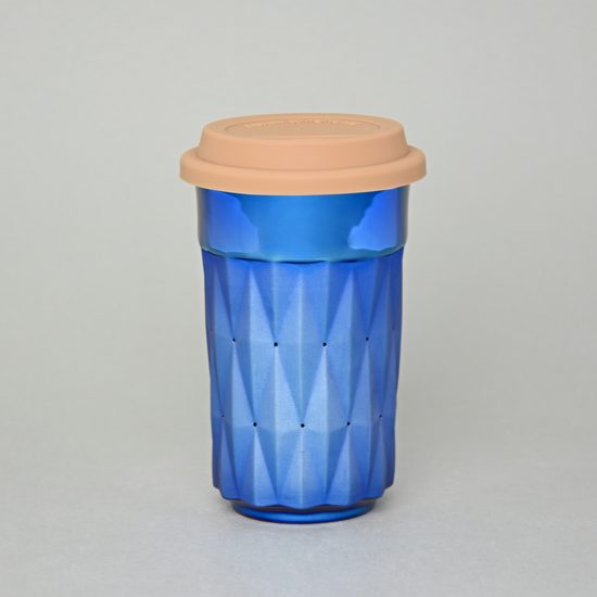 Thermo Cup Diamond Titanum Blue, 350 ml,Porcelain Goldfinger