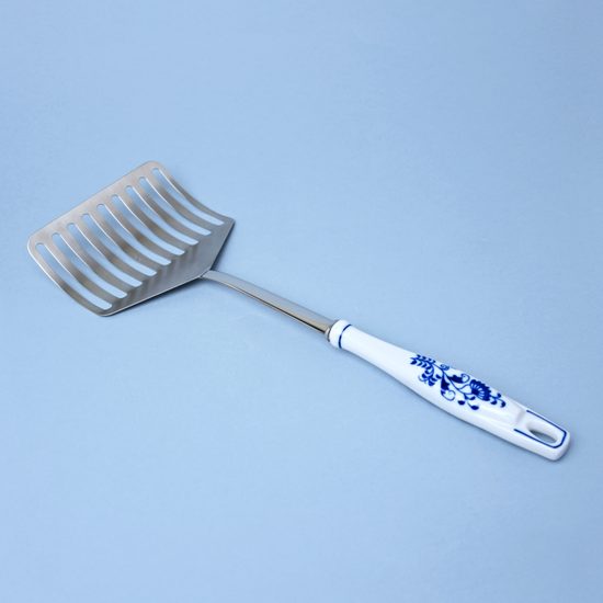 Ladle for Dumplings - smooth 38 cm, Original Blue Onion pattern