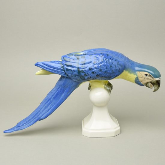 Papoušek 39 x 21 cm, Luxor, Porcelánové figurky Duchcov (2.j.)