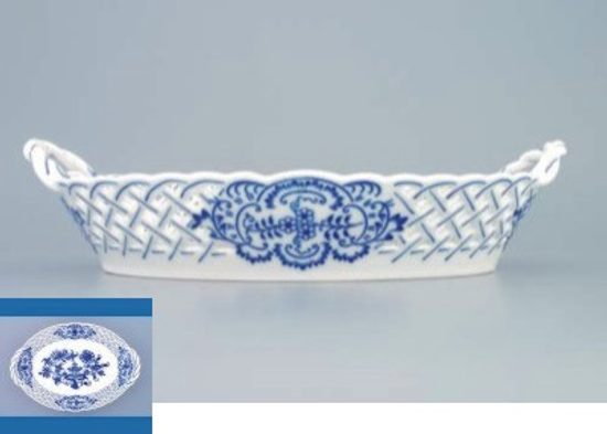 Basket perforated 24 cm, Original Blue Onion Pattern, QII