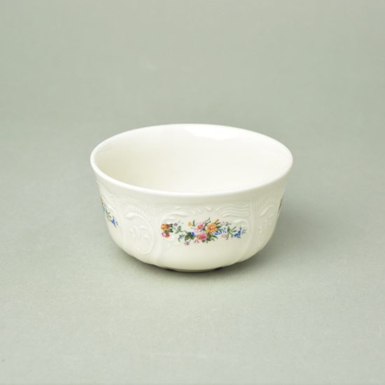 Bowl for rice 11 cm, Thun 1794 Carlsbad porcelain, BERNADOTTE ivory + flowers