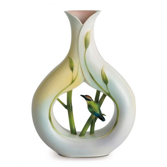 Vase Bambus 20 cm, porcelain FRANZ