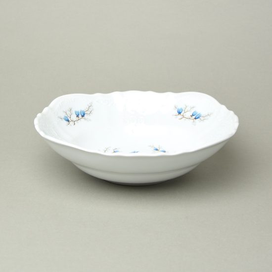 Mísa hluboká 23 cm, Thun 1794, karlovarský porcelán, BERNADOTTE motýli
