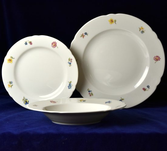 Plate set for 6 persons, Marie-Luise 44714, Seltmann Porcelain