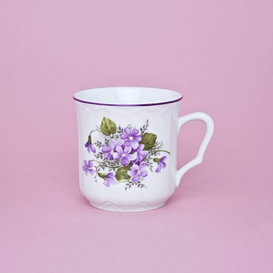 Mug Karel 0,27 l, Violet, Cesky porcelan a.s.