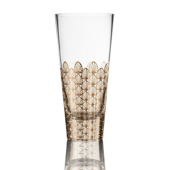 Vase First Gold 26cm 12 / 12 / 26cm, glass, Goebel