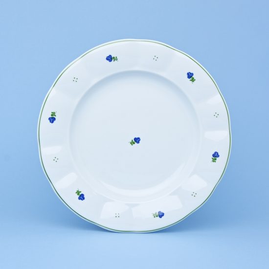 Plate dining 24 cm, Benedikt blue flowers, G. Benedikt 1882