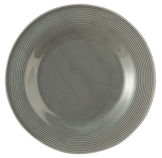 Beat perleťová šedá: Talíř mělký 30 cm, porcelán Seltmann