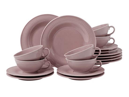 Beat old rose: Tea set 18 pcs., porcelain Seltmann