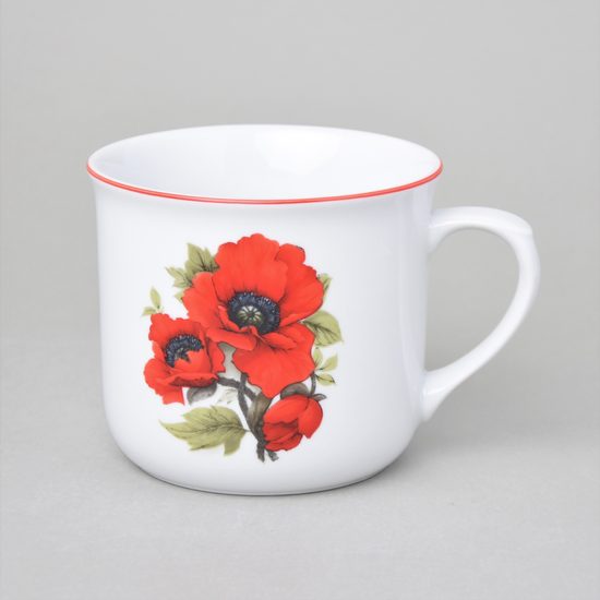 Mug Warmer 0,65 l, Roses, 6 pcs. set, Cesky porcelan a.s. - Český porcelán  a.s. - Mugs, bowls and saucers different decors - Cesky porcelan a.s. Dubi,  by Manufacturers or popular decors 